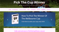 Desktop Screenshot of pickthecupwinner.com.au